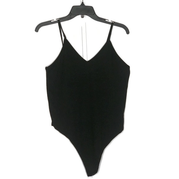 BP Ribbed Cami Black Thong Bodysuit - Picture 4 of 11